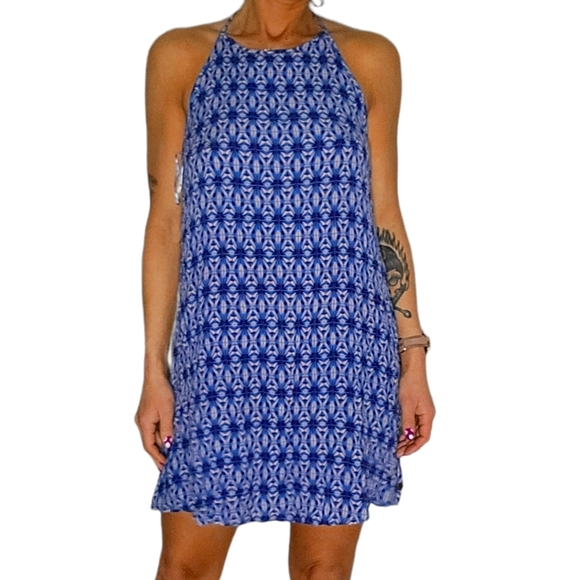 Roxy Racerback Loose Fit Dress Size Small Blue - Picture 4 of 6